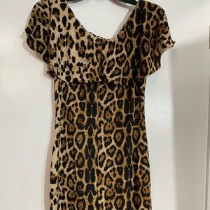 NWOT Unique Vintage Off the Shoulder Wiggle Dress